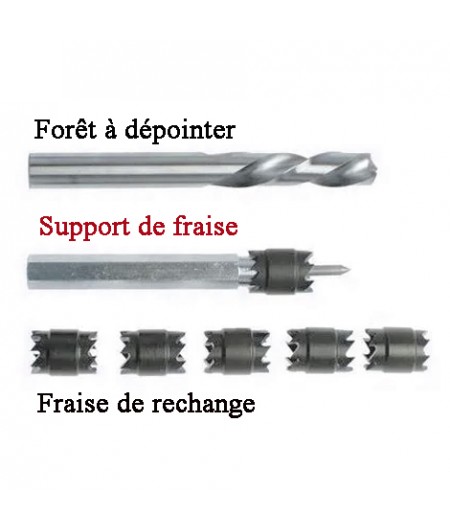 Support de fraise pour coffret à dépointer 193100 chez FERLOR-FIXOUTIL