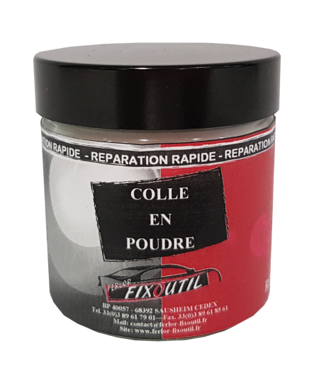 Colle en poudre spéciale réparation tissus, velours - 60ML Chez FERLOR-FIXOUTIL