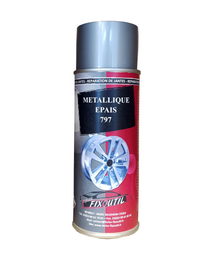 Peinture métallique épais pour réparation jantes alu -aérosol 400ml 797 chez FERLOR-FIXOUTIL