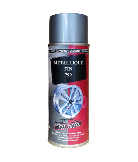 Peinture métallique fin pour réparation jantes alu - Aérosol 400 ml - 799 chez FERLOR-FIXOUTIL