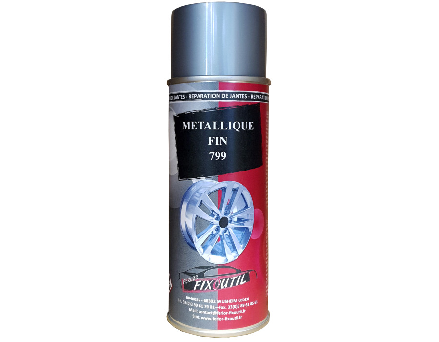 Peinture métallique fin pour réparation jantes alu - Aérosol 400 ml - 799 chez FERLOR-FIXOUTIL